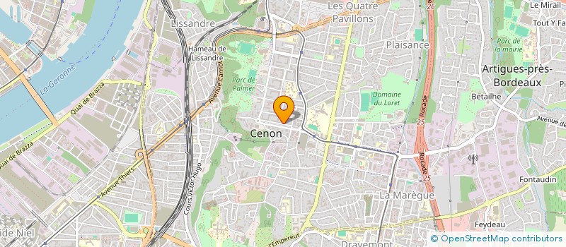 localisation de l'entreprise MONSIEUR LAHOUARI MOKEDDEM BEN YAGOUB  CENON