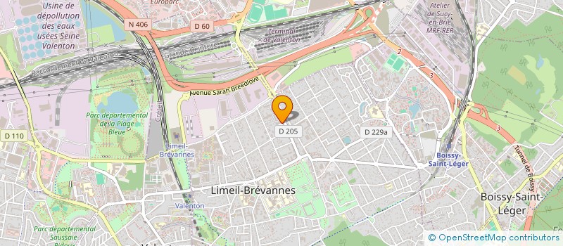 localisation de l'entreprise MONSIEUR LAHOUARI OUAHAB  LIMEIL-BREVANNES