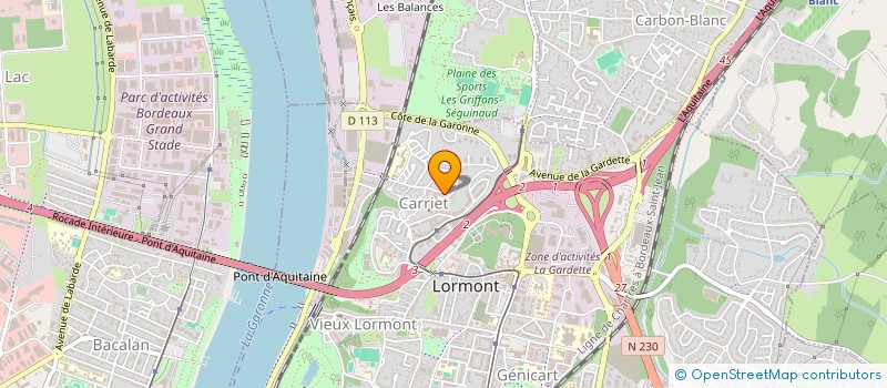 localisation de l'entreprise MONSIEUR LAHOUARI TAIBI  LORMONT