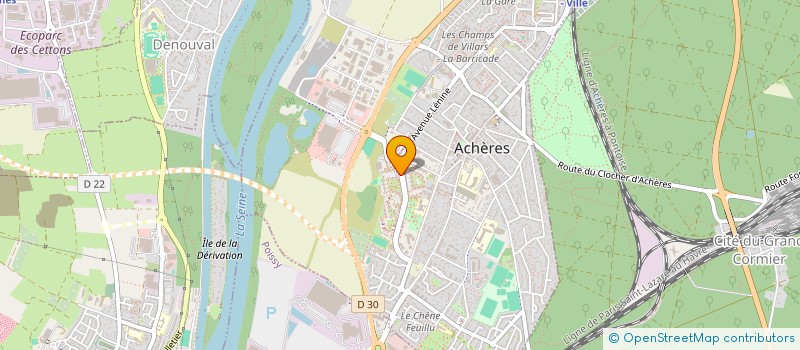 localisation de l'entreprise MONSIEUR LAHOUCINE BOUTAT à ACHERES