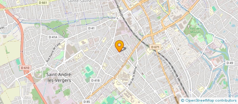 localisation de l'entreprise MONSIEUR LAHOUSSAINE OUBELAOUHY  SAINT-ANDRE-LES-VERGERS