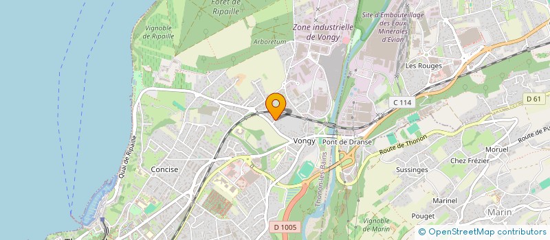 localisation de l'entreprise MONSIEUR LAHOUSSINE MEKHLOUFI à THONON-LES-BAINS