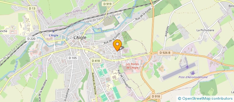 localisation de l'entreprise MONSIEUR LAHSEN ABAKHASS à L'AIGLE