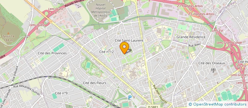 localisation de l'entreprise MONSIEUR LAID BOUHARKAT  LENS