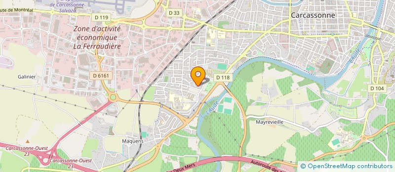 localisation de l'entreprise MONSIEUR LAID BOUKHATEM  CARCASSONNE