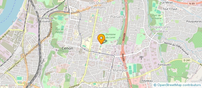 localisation de l'entreprise MONSIEUR LAID DAMENE à CENON