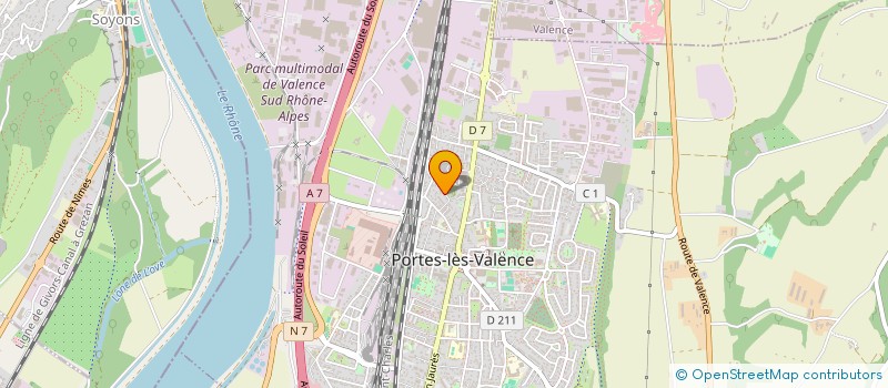 localisation de l'entreprise MONSIEUR LAID FAID  PORTES-LES-VALENCE