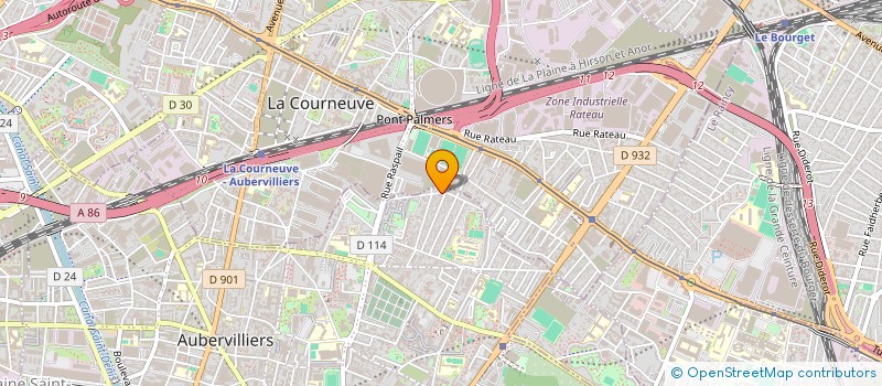 localisation de l'entreprise MONSIEUR LAIYIN WANG  AUBERVILLIERS