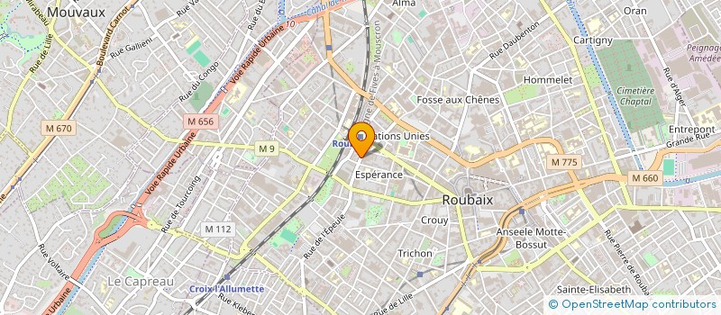 localisation de l'entreprise MONSIEUR LAKDAR BOUCHELAGHEM  ROUBAIX