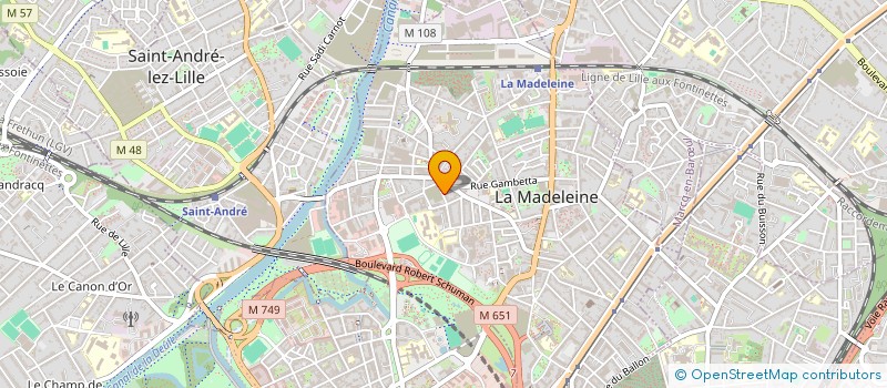 localisation de l'entreprise MONSIEUR LAKDAR BOUKRA à LA MADELEINE