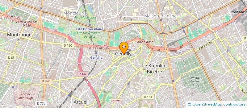 localisation de l'entreprise MONSIEUR LAKHAL BRIHMAT à GENTILLY