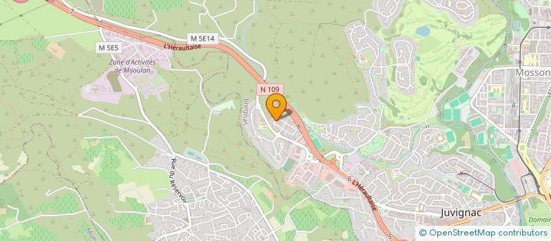 localisation de l'entreprise MONSIEUR LAKHDAR AMEUR  JUVIGNAC