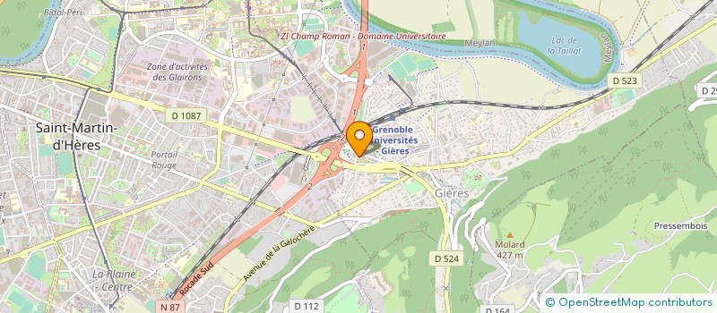 localisation de l'entreprise MONSIEUR LAKHDAR BENCHABANE  GIERES