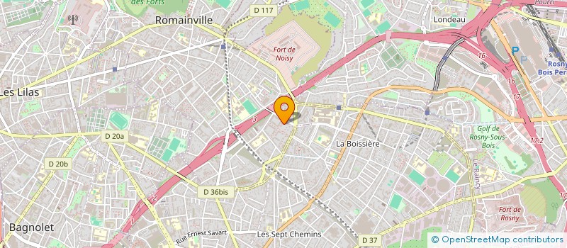 localisation de l'entreprise MONSIEUR LAKHDAR BENICHOU à ROMAINVILLE