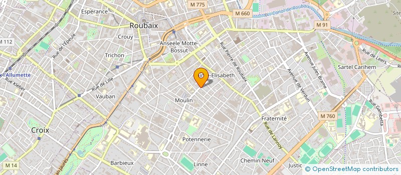 localisation de l'entreprise MONSIEUR LAKHDAR DJEDI  ROUBAIX