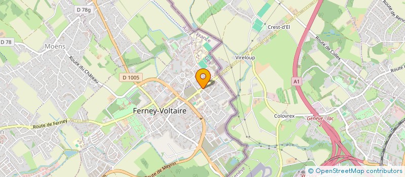 localisation de l'entreprise MONSIEUR LAKHDAR DRICI à FERNEY-VOLTAIRE