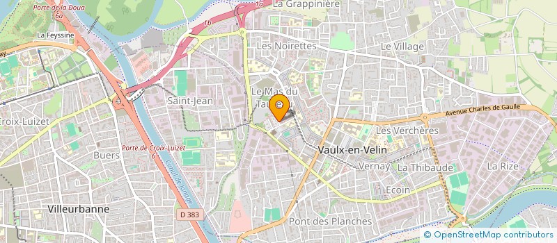 localisation de l'entreprise MONSIEUR LAKHDAR HAMOUCHE  VAULX-EN-VELIN