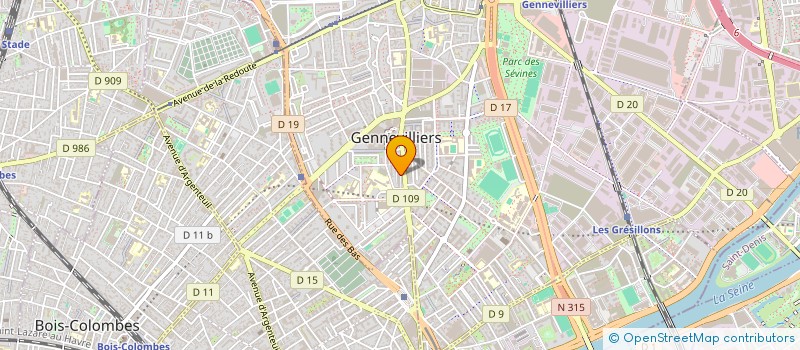 localisation de l'entreprise MONSIEUR LAKHDAR HENNI à GENNEVILLIERS