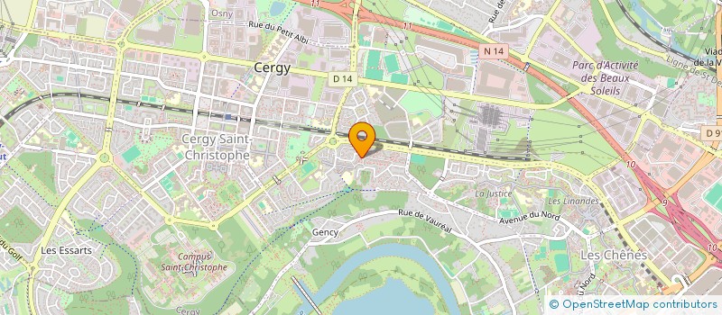 localisation de l'entreprise MONSIEUR LAKHDAR JENANE  CERGY