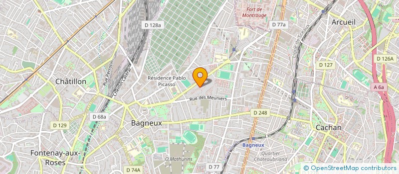localisation de l'entreprise MONSIEUR LAKHDAR NADJI  BAGNEUX
