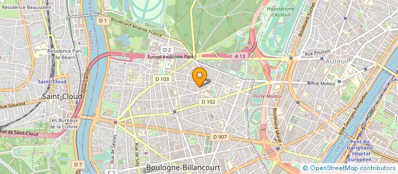 localisation de l'entreprise MONSIEUR LAKHDAR TERBECHE à BOULOGNE-BILLANCOURT