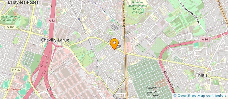localisation de l'entreprise MONSIEUR LAMARA AIT KACIMI  CHEVILLY-LARUE