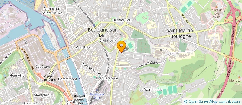 localisation de l'entreprise MONSIEUR LAMARA MOULOUDJ  BOULOGNE-SUR-MER