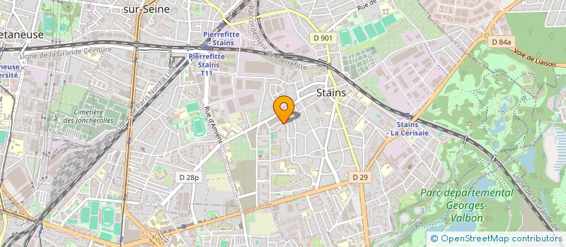 localisation de l'entreprise MONSIEUR LAMARTINE TOUSSAINT à STAINS