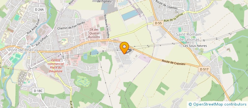 localisation de l'entreprise MONSIEUR LAMBERT BERTINI  TIGNIEU-JAMEYZIEU