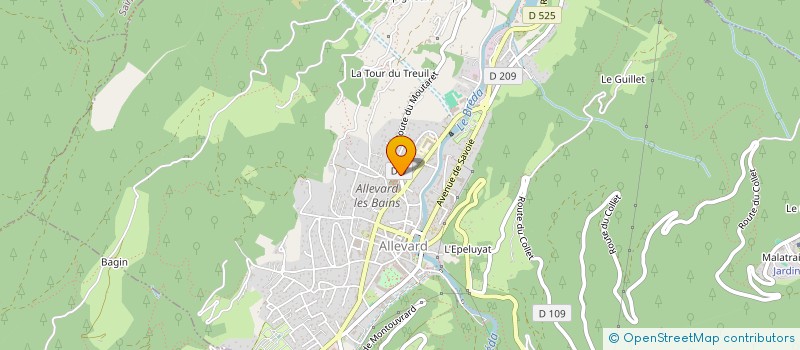 localisation de l'entreprise MONSIEUR LAMBERT BOKSEBELD  ALLEVARD