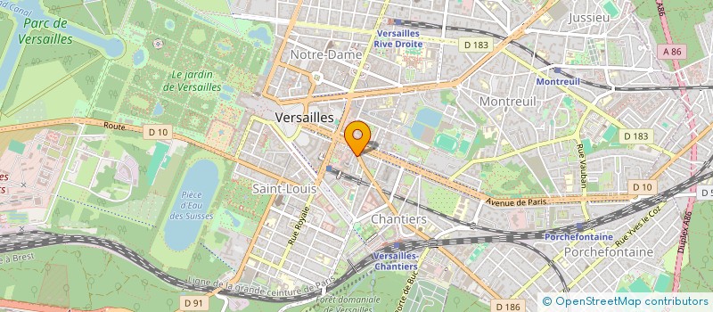 localisation de l'entreprise MONSIEUR LAMBERT NGOMBE OLONGO à VERSAILLES