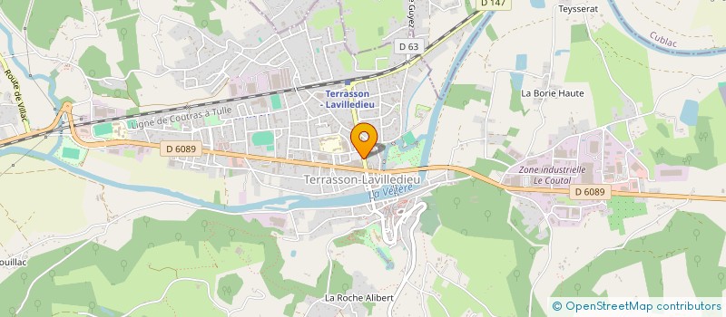 localisation de l'entreprise MONSIEUR LAMBERT SAUBUSSE  TERRASSON-LAVILLEDIEU