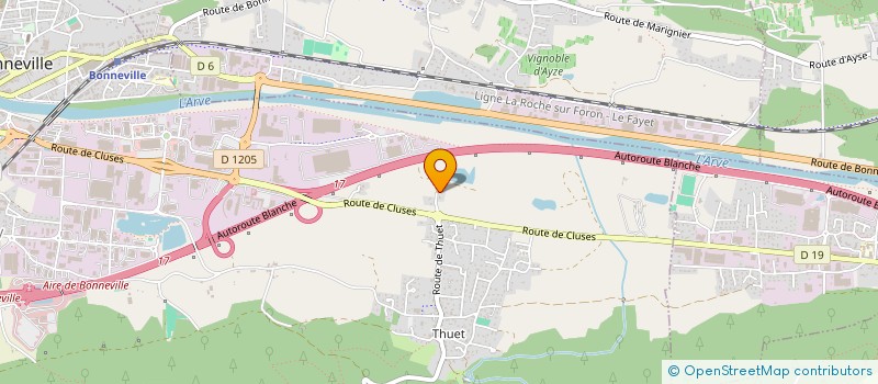 localisation de l'entreprise MONSIEUR LAMBERT TREBILLOD  BONNEVILLE