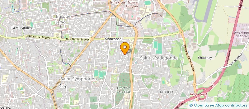 localisation de l'entreprise MONSIEUR LAMBERT TSHOMBA LAMBERT  TOURS