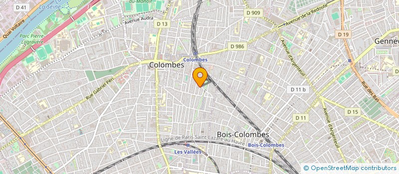 localisation de l'entreprise MONSIEUR LAMECK KOUGBLENOU à COLOMBES