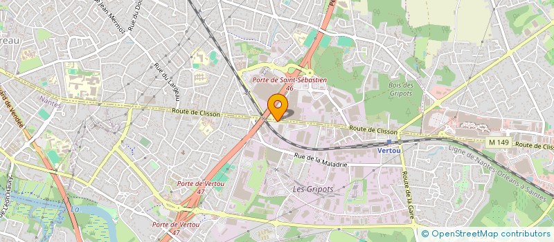 localisation de l'entreprise MONSIEUR LAMFADDAL LAMFADDE  VERTOU