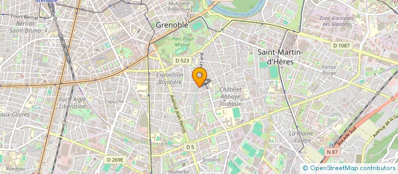 localisation de l'entreprise MONSIEUR LAMIN MOUHAMAD BAH à GRENOBLE