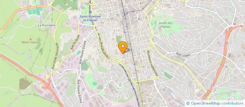 localisation de l'entreprise MONSIEUR LAMINE BELLABIOD  SAINT-ETIENNE