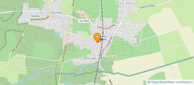 localisation de l'entreprise MONSIEUR LAMINE BENGHEZALA  LUDON-MEDOC