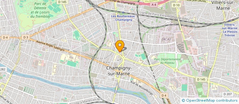 localisation de l'entreprise MONSIEUR LAMINE CAMARA  CHAMPIGNY-SUR-MARNE