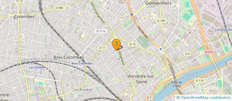 localisation de l'entreprise MONSIEUR LAMINE CISSE à ASNIERES-SUR-SEINE