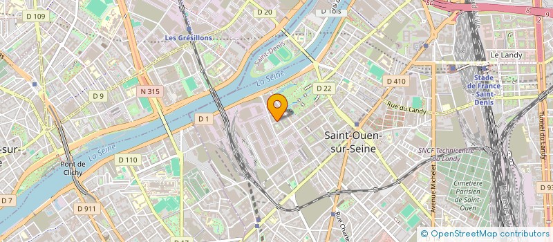 localisation de l'entreprise MONSIEUR LAMINE DIAKHABY à SAINT-OUEN-SUR-SEINE