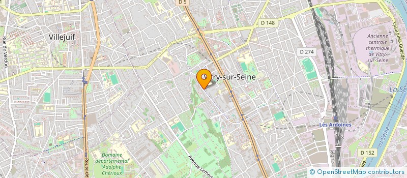 localisation de l'entreprise MONSIEUR LAMINE DIAWARA  VITRY-SUR-SEINE