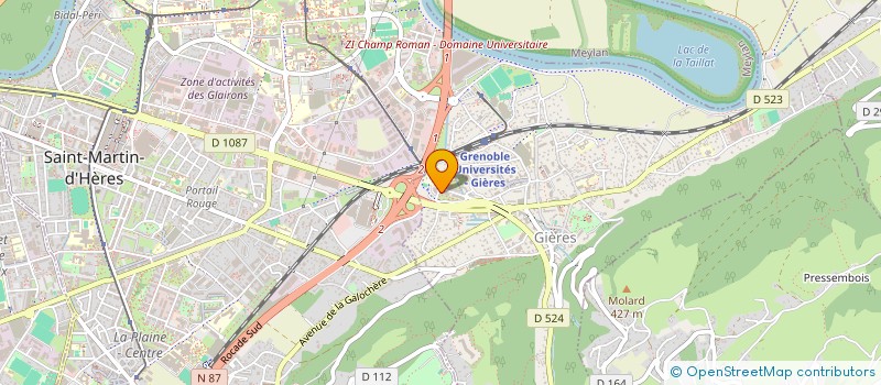 localisation de l'entreprise MONSIEUR LAMINE DIOMANDE  GIERES