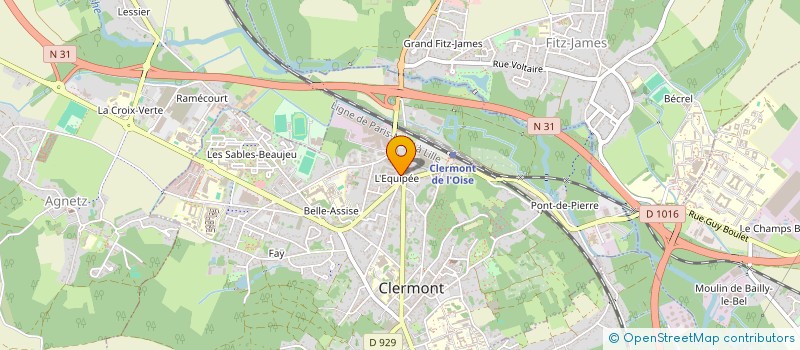 localisation de l'entreprise MONSIEUR LAMINE DJEDDI à CLERMONT