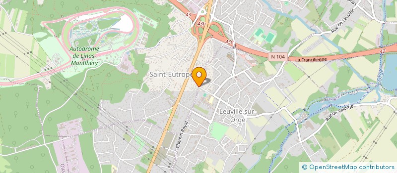 localisation de l'entreprise MONSIEUR LAMINE FALL  LEUVILLE-SUR-ORGE