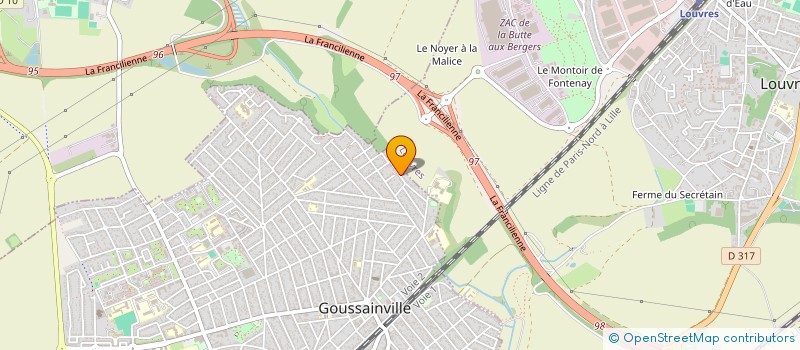 localisation de l'entreprise MONSIEUR LAMINE FARHAT à GOUSSAINVILLE