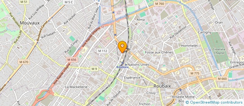 localisation de l'entreprise MONSIEUR LAMINE FATTY  ROUBAIX