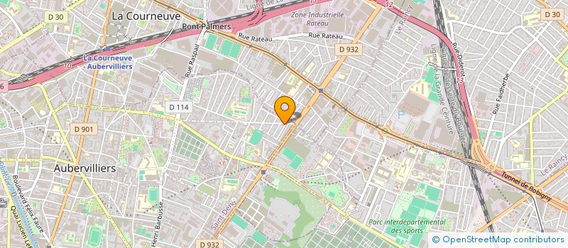 localisation de l'entreprise MONSIEUR LAMINE KABA  AUBERVILLIERS