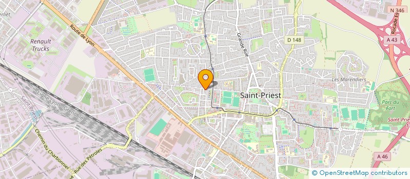 localisation de l'entreprise MONSIEUR LAMINE KARA  SAINT-PRIEST